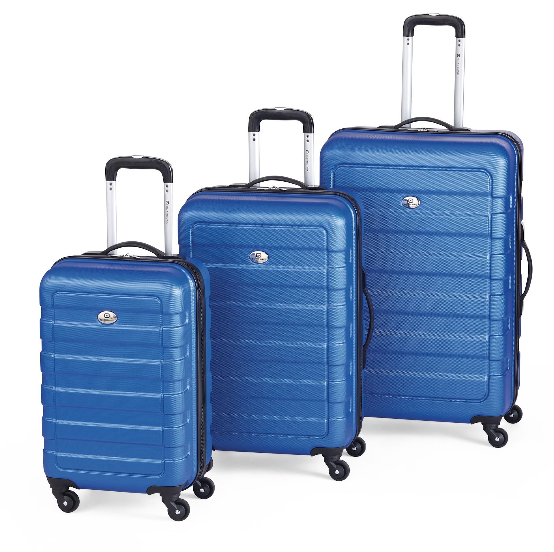image de Outbound 3-Piece Hardside Spinner Luggage Set (Blue)